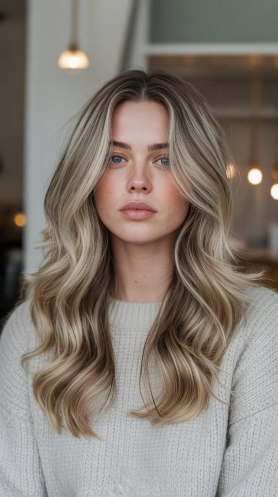 Buttermilk Blonde with Tortoiseshell Lowlights