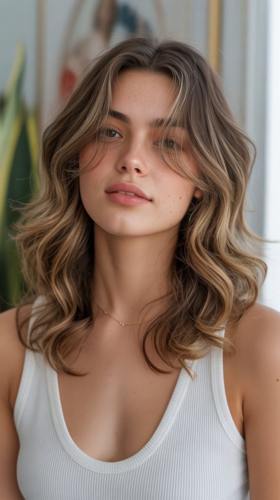 Collarbone-Length Cut with Wispy Ends