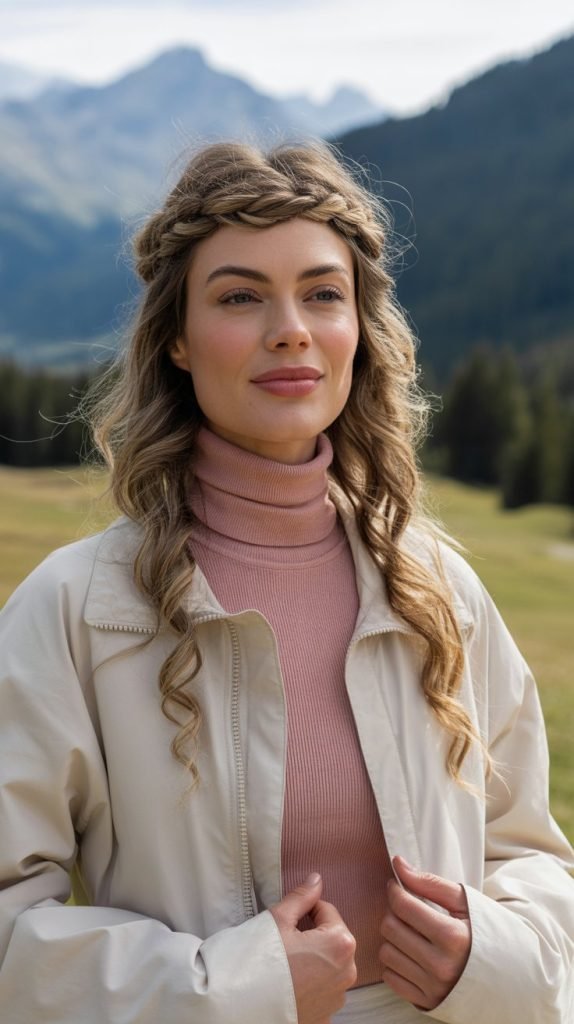 Crown Twist with Low Loose Curls