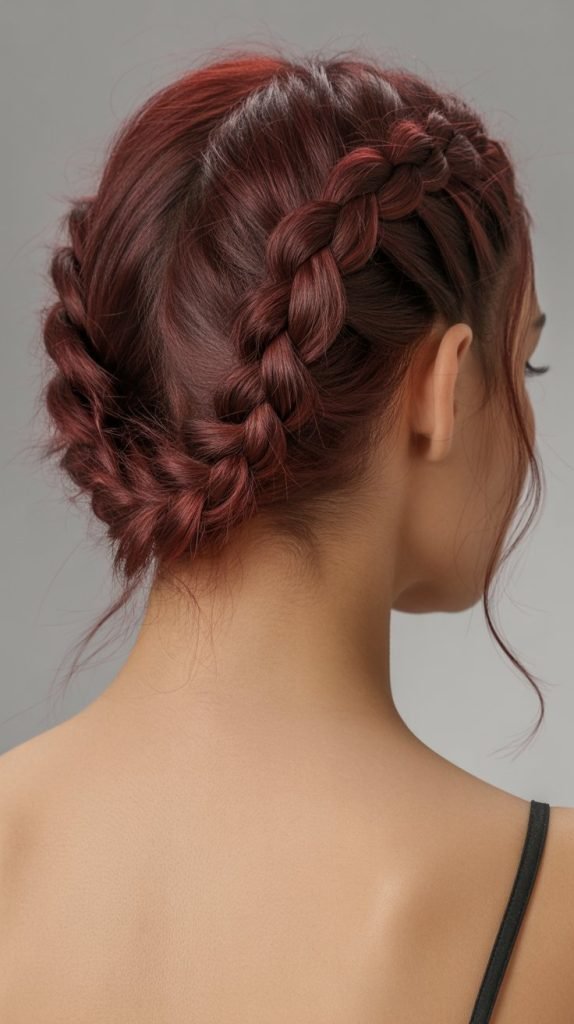 Half Up with Infinity Braid