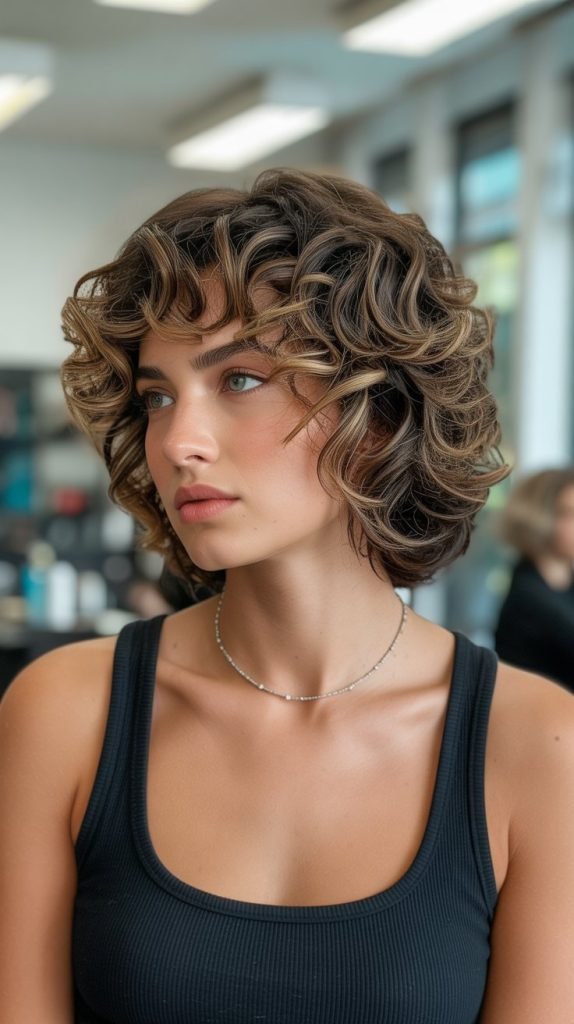  Layered Curly Bob for Maximum Volume