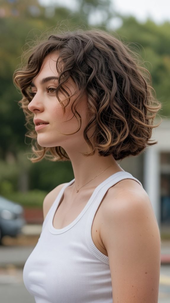 The Curly Lob (Long Bob) with Soft Layers