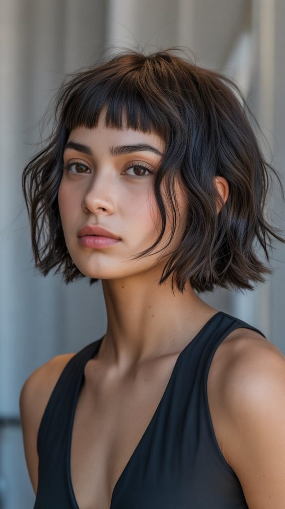 Choppy Bob with Micro Bangs
