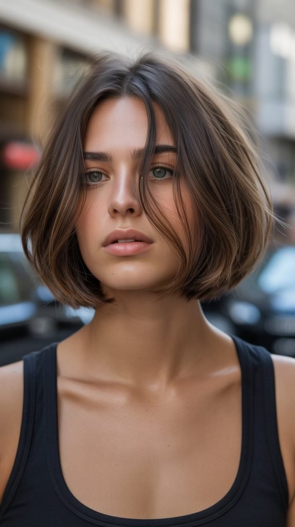 Choppy Bob with Angled Front Pieces