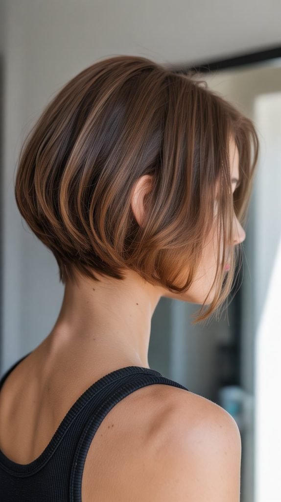 Choppy Bob with Graduated Nape