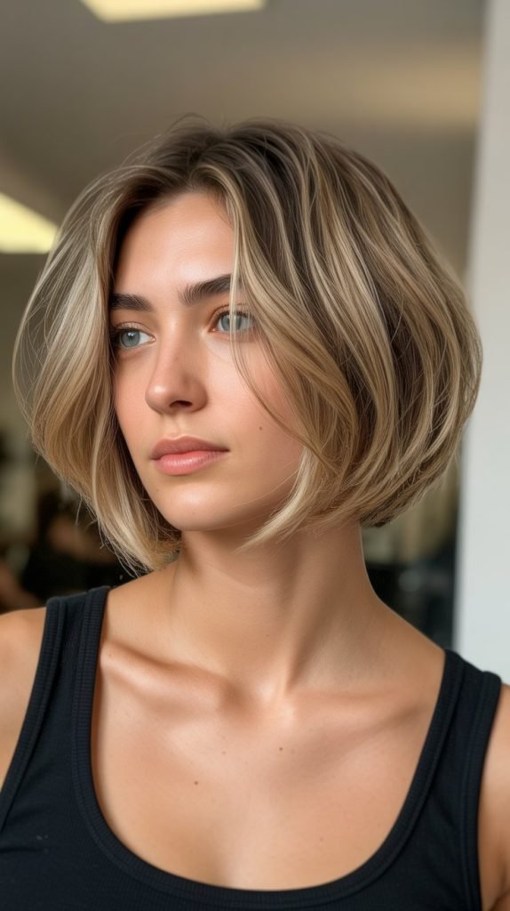 Choppy Bob with Graduated Sides