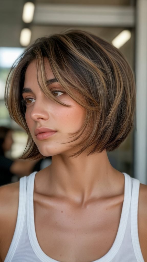 Choppy Bob with Razored Layers