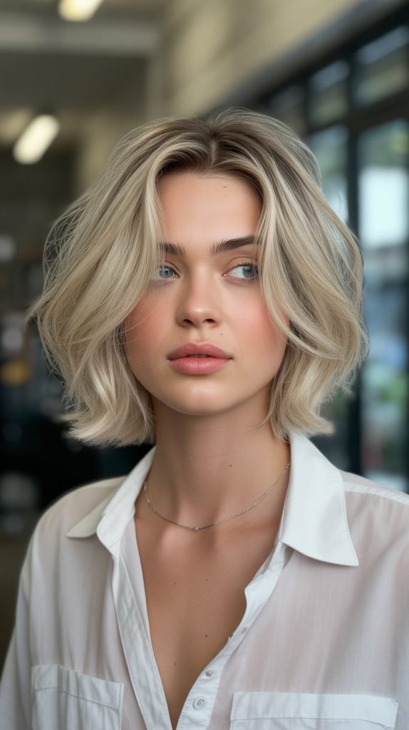 Choppy Bob with Feathered Layers