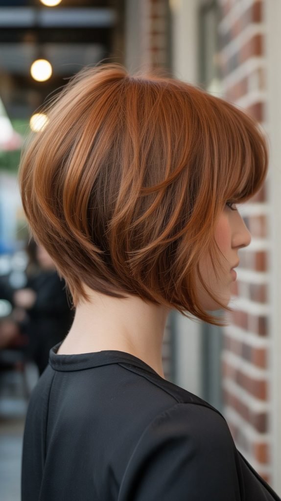 Choppy Bob with Stacked Back