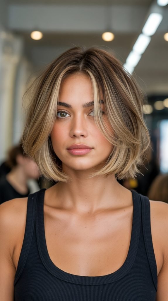 Choppy Bob with Root Lift Layers