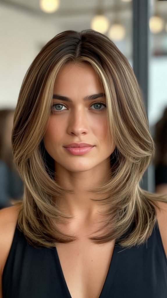 Layered Cut with Face-Framing Pieces