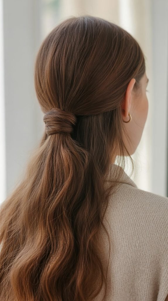 Classic Half Up Ponytail