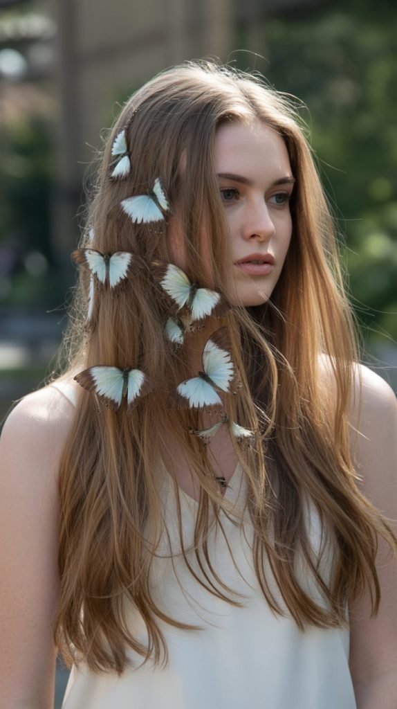 Butterfly Cut with Feathered Layers