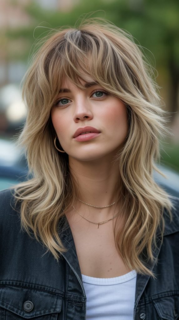 Long Shag with Wispy Bangs