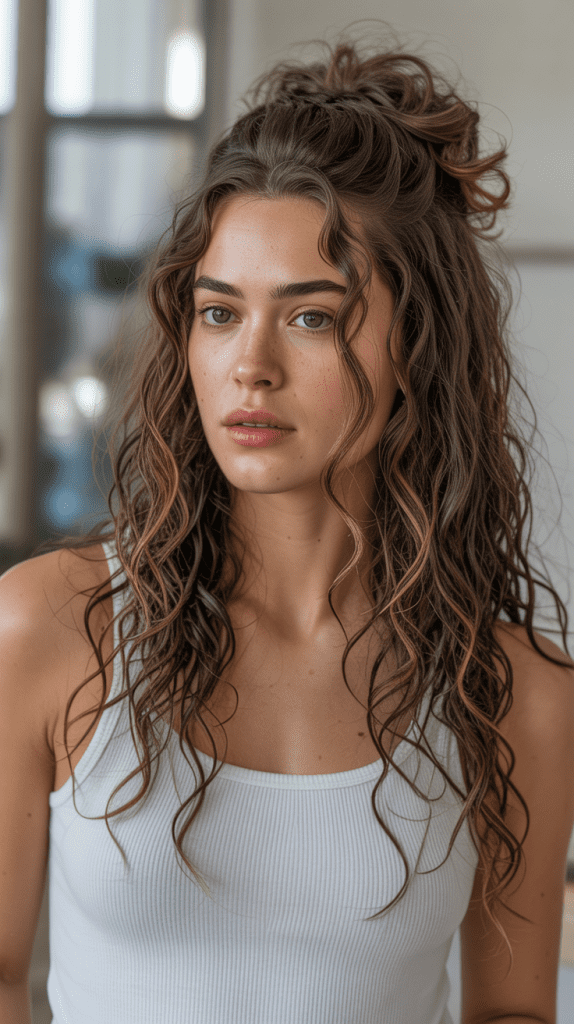  Layered Cut with Pulled-Back Top Section