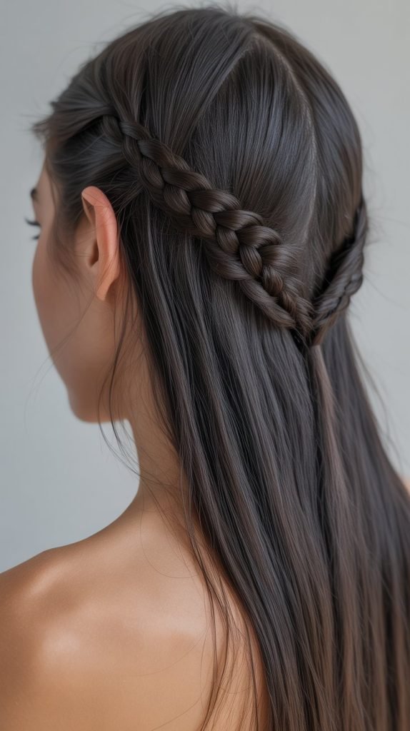 Four-Strand Braid Half Up