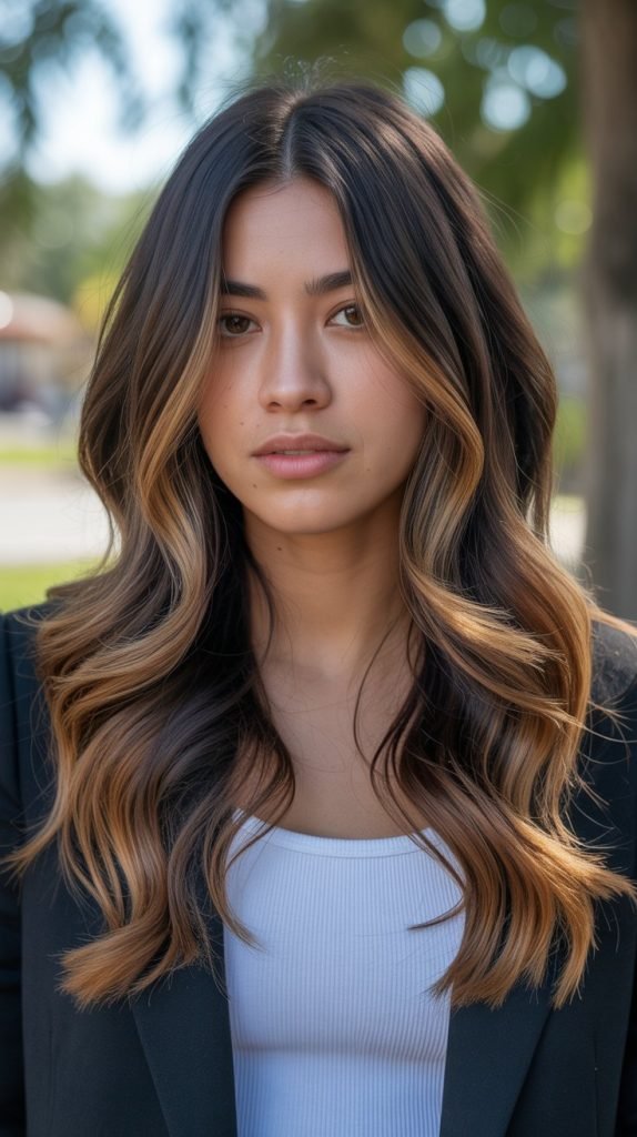 Butterfly Cut with Ombre Color