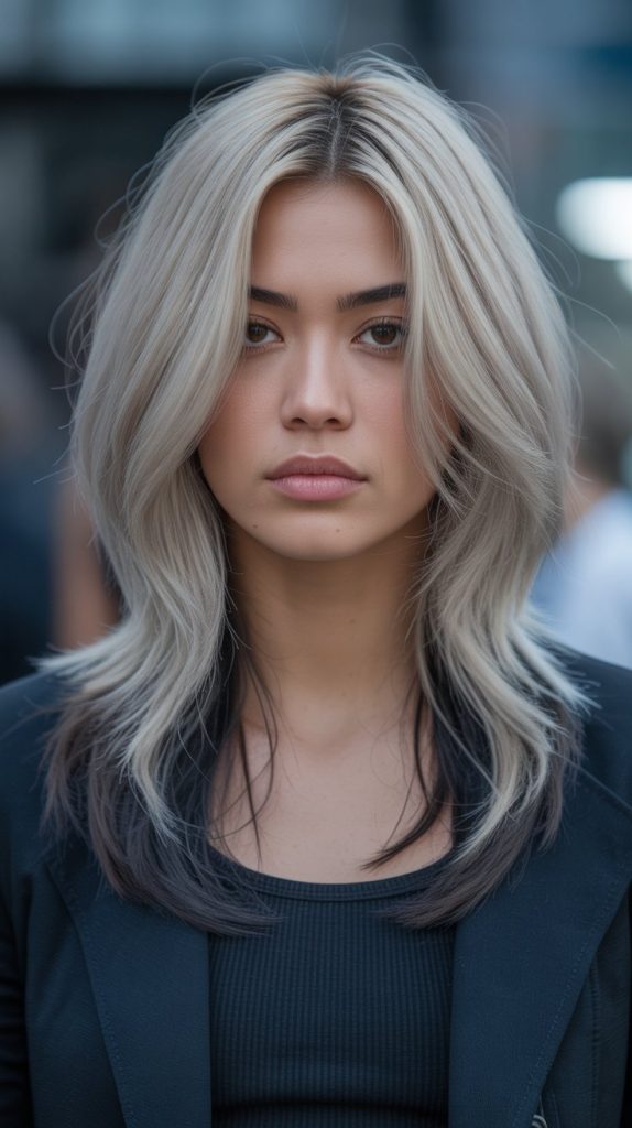 Moonlight Blonde with Charcoal Lowlights