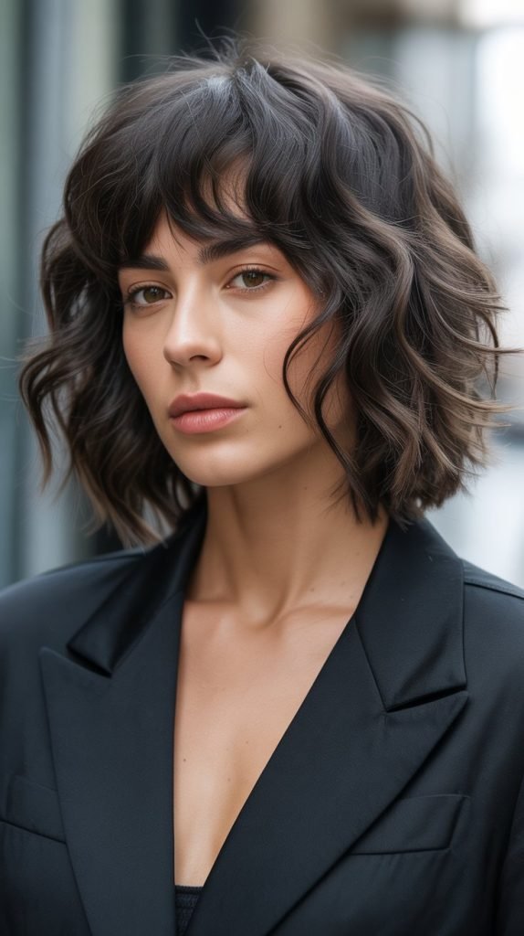 Modern Shag with Micro Bangs