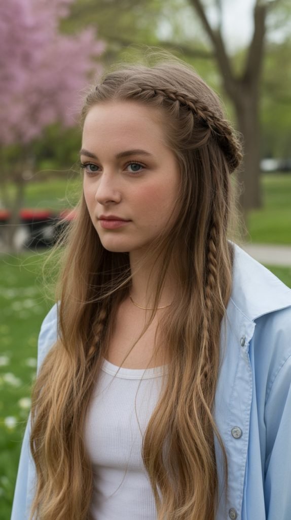 Double Braided Half-Up