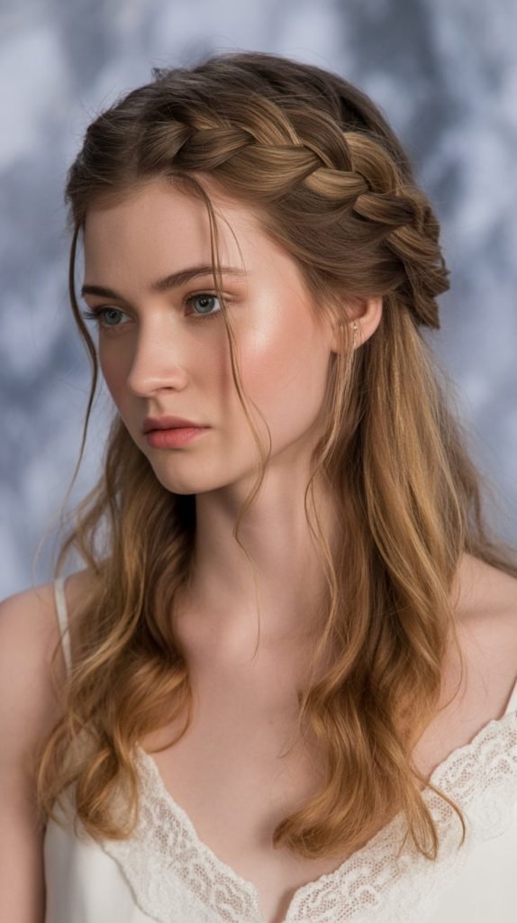  Half-Up Crown Braid