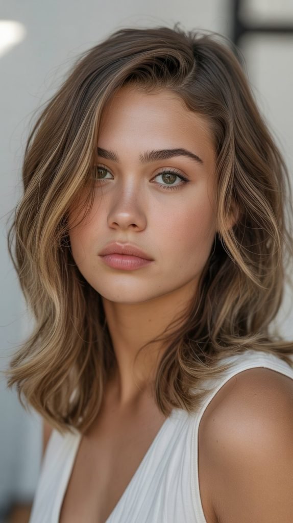  Side-Part with Face-Framing Layers