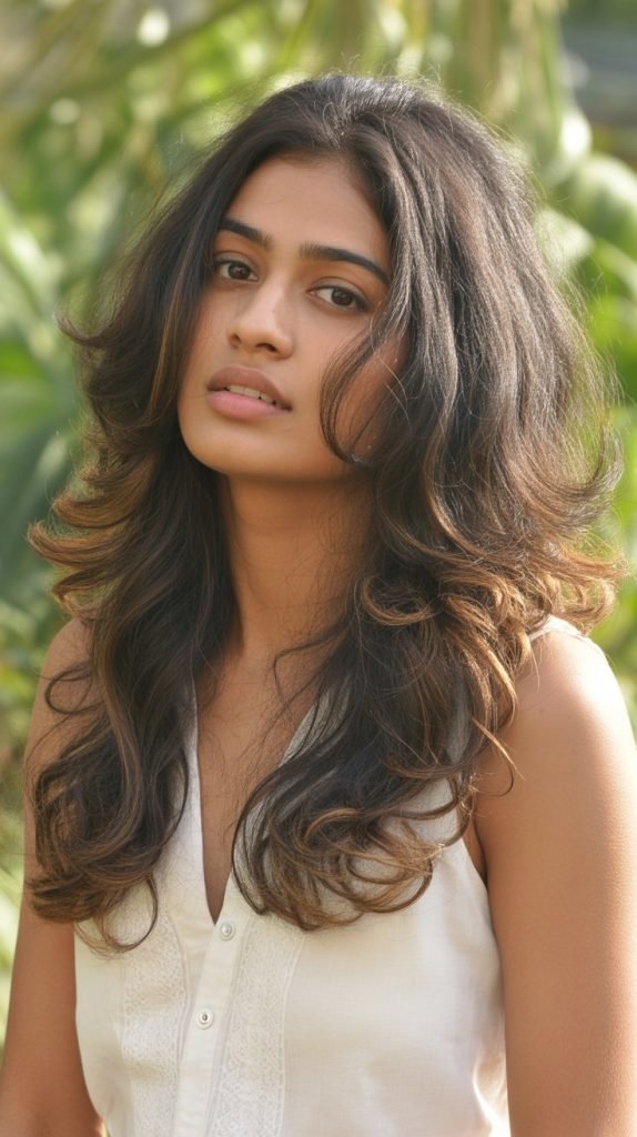 Layered Hair with Soft Curls