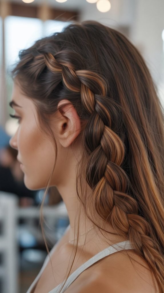 Infinity Braid with Caramel Loops