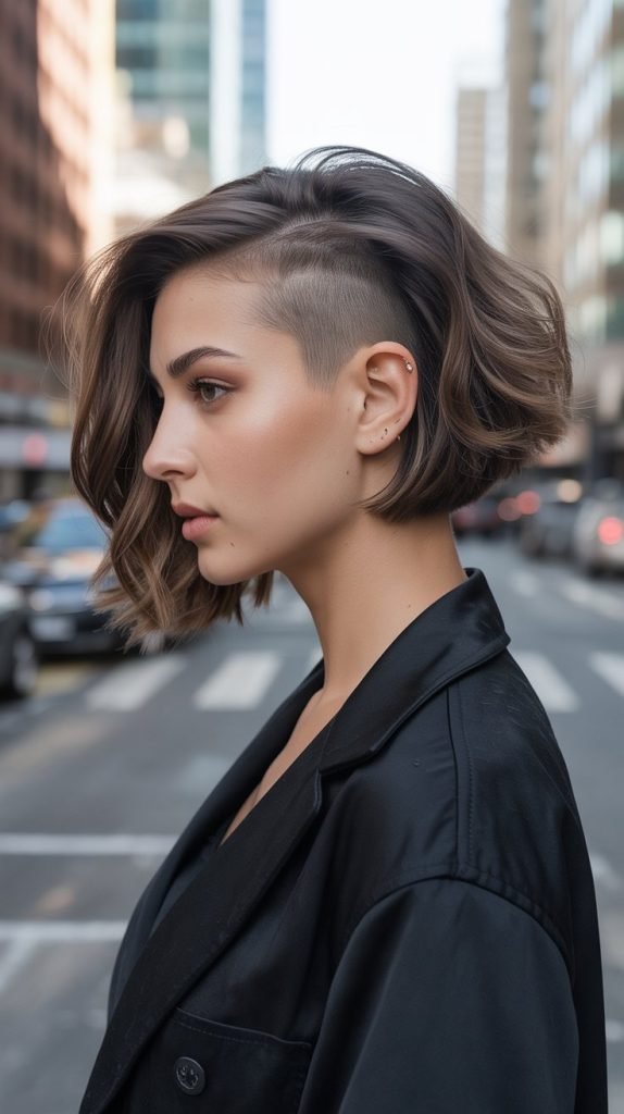 Undercut Bob with Top Volume