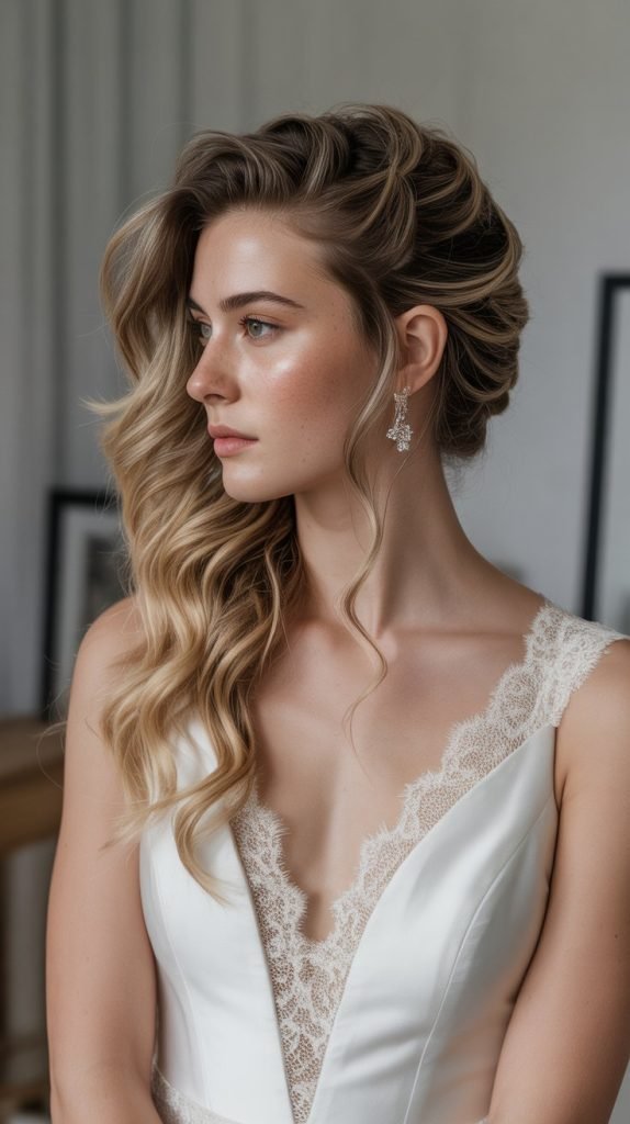 Asymmetrical Half Up