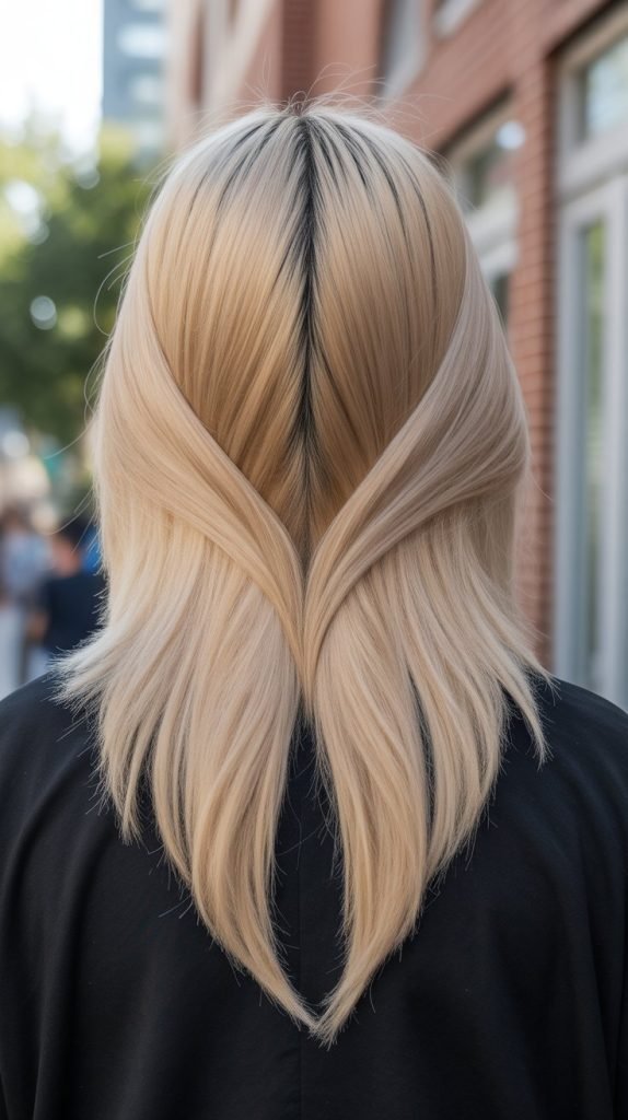 Butterfly Cut with V-Shaped Back