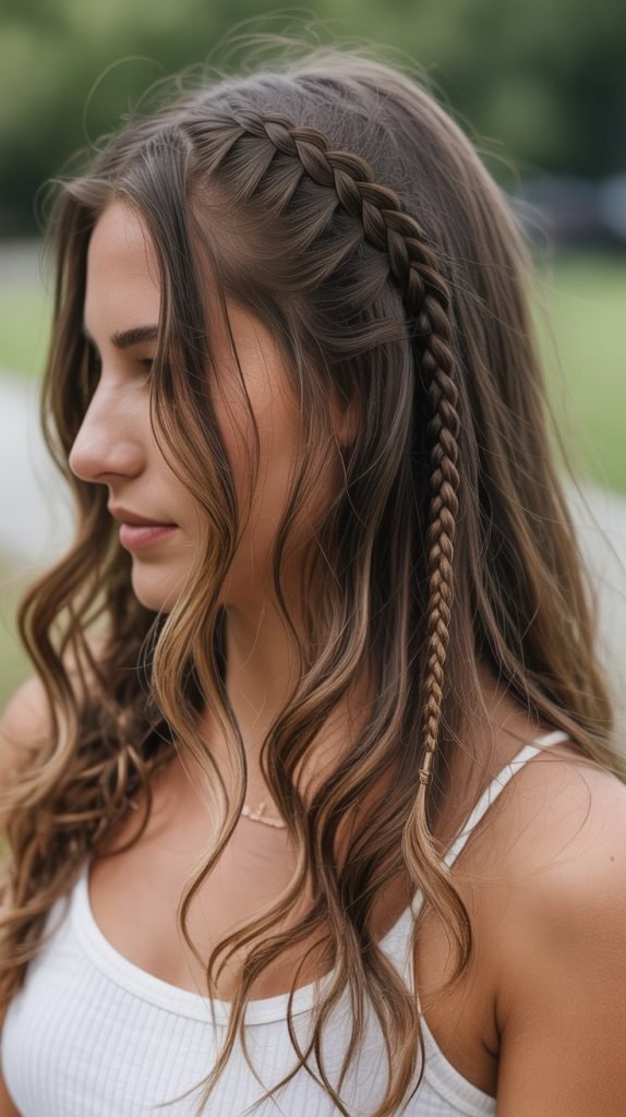  Bohemian Braids with Caramel Highlights