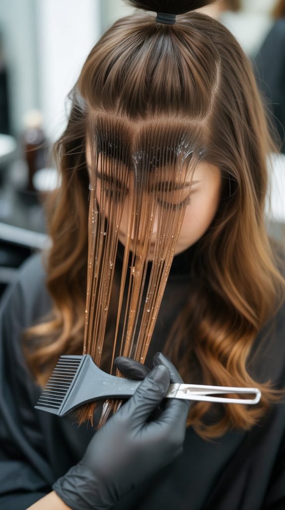 Caramel Highlights with Redken Shades EQ