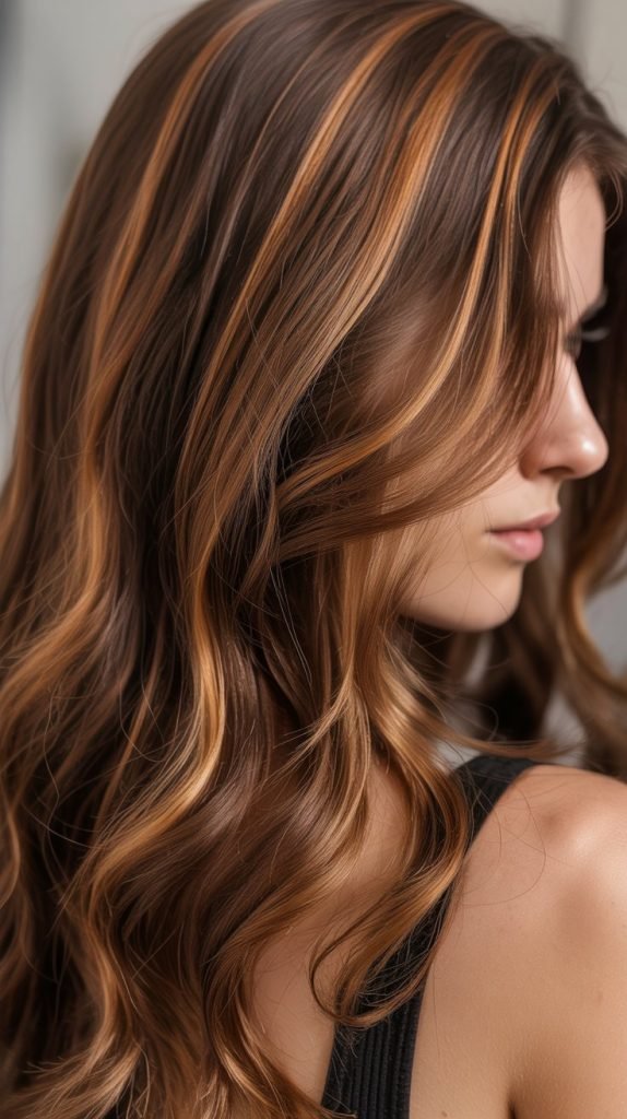 Caramel Ribbon Highlights for Modern Dimension