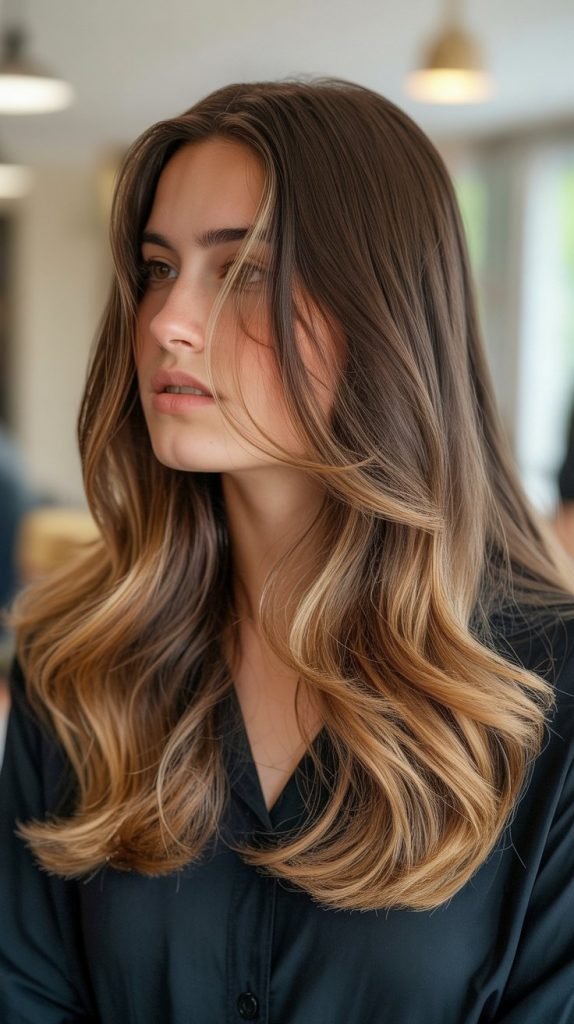 Caramel Ombre with Honey Balayage Overlay