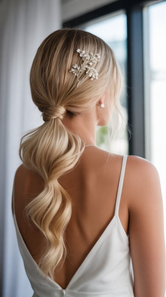 Bubble Ponytail Half Up