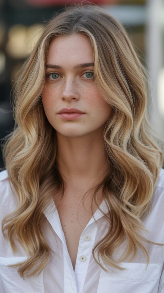 Buff Blonde with Acorn Lowlights