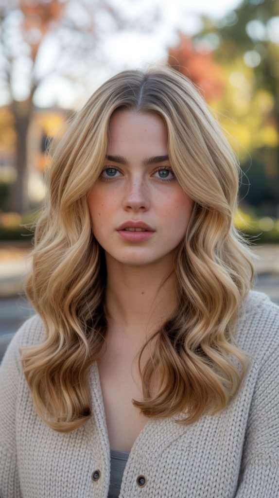 Buttery Blonde with Mahogany Lowlights