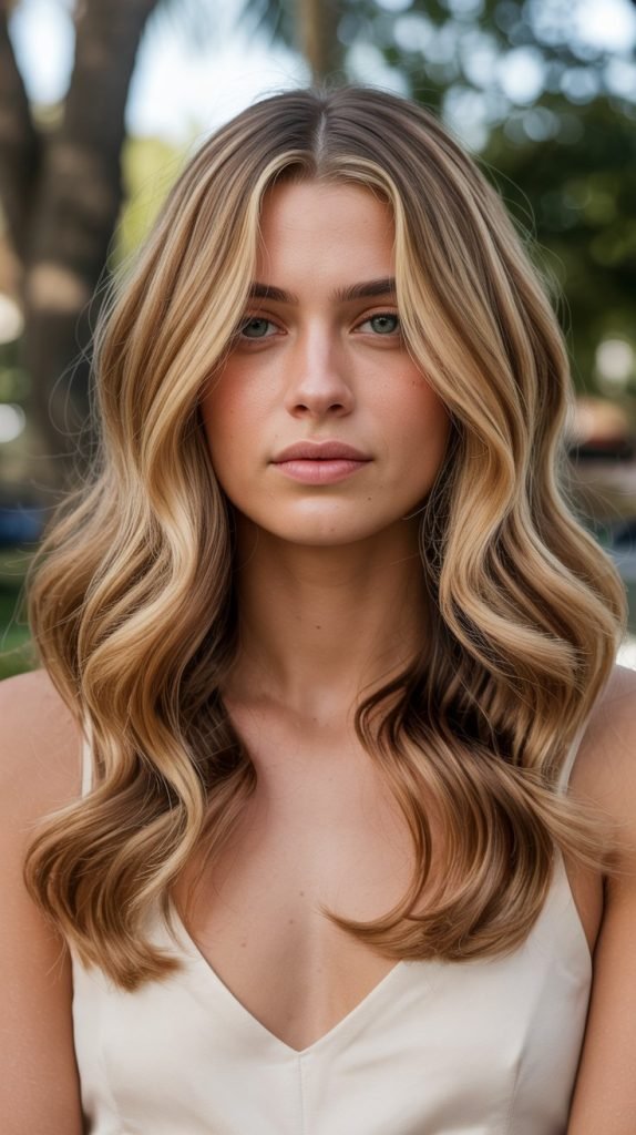 Honey Butter Blonde with Cinnamon Lowlights