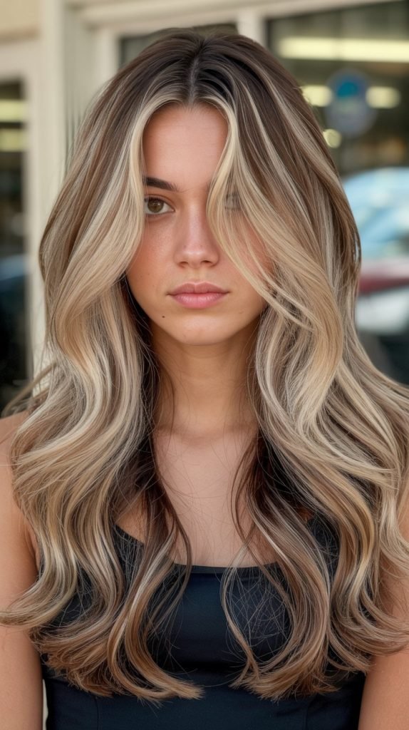 Latte Blonde with Espresso Lowlights