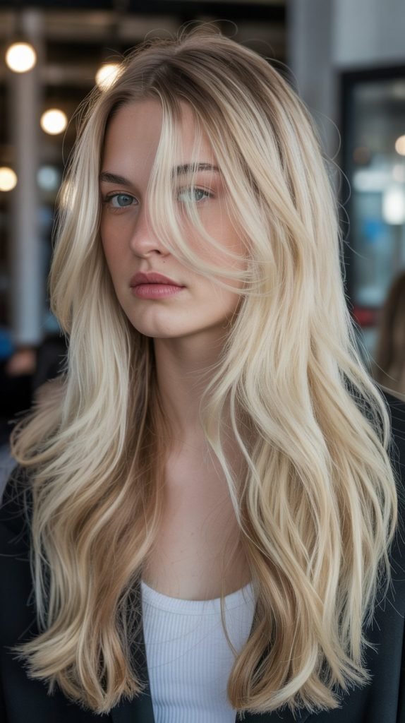 Lemon Blonde with Bronze Lowlights