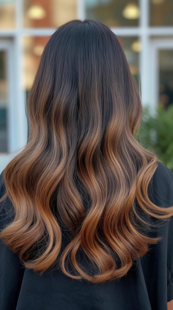 Caramel Ombré Effect