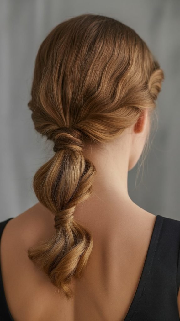 Twisted Low Ponytail