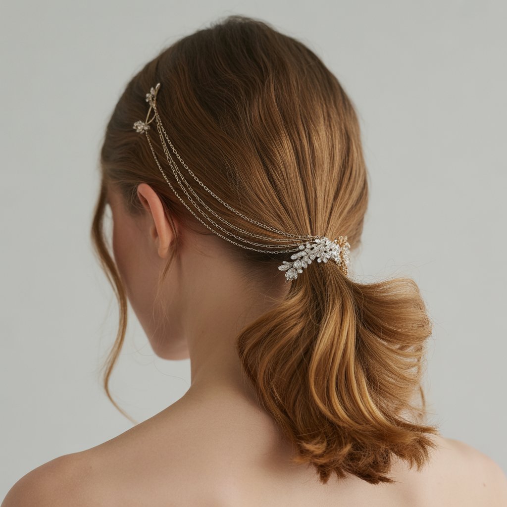 Ponytail with Hair Jewelry