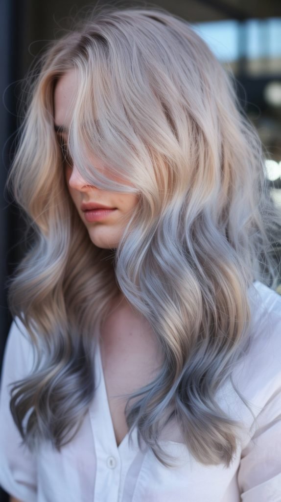 Opal Blonde with Storm Gray Lowlights