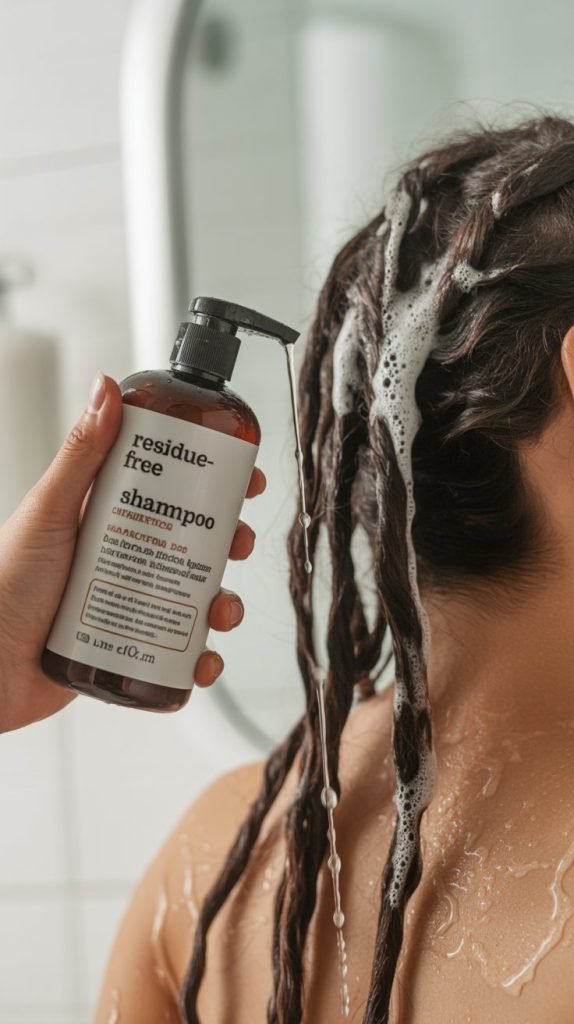 Residue-Free Shampoos for Clean Locs