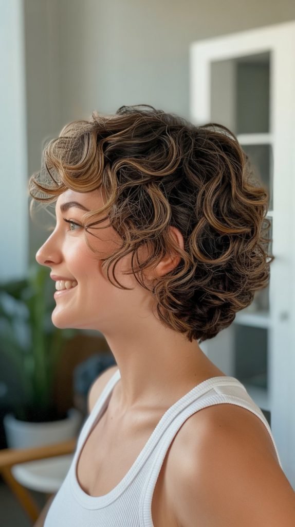 Creating Layers in Short Curly Hair