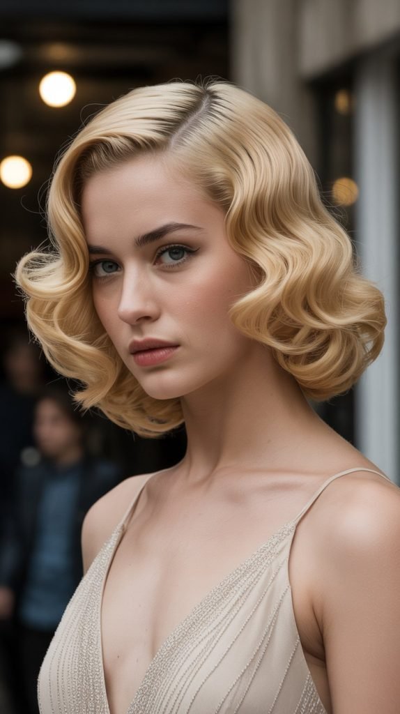  Side-Swept Finger Waves