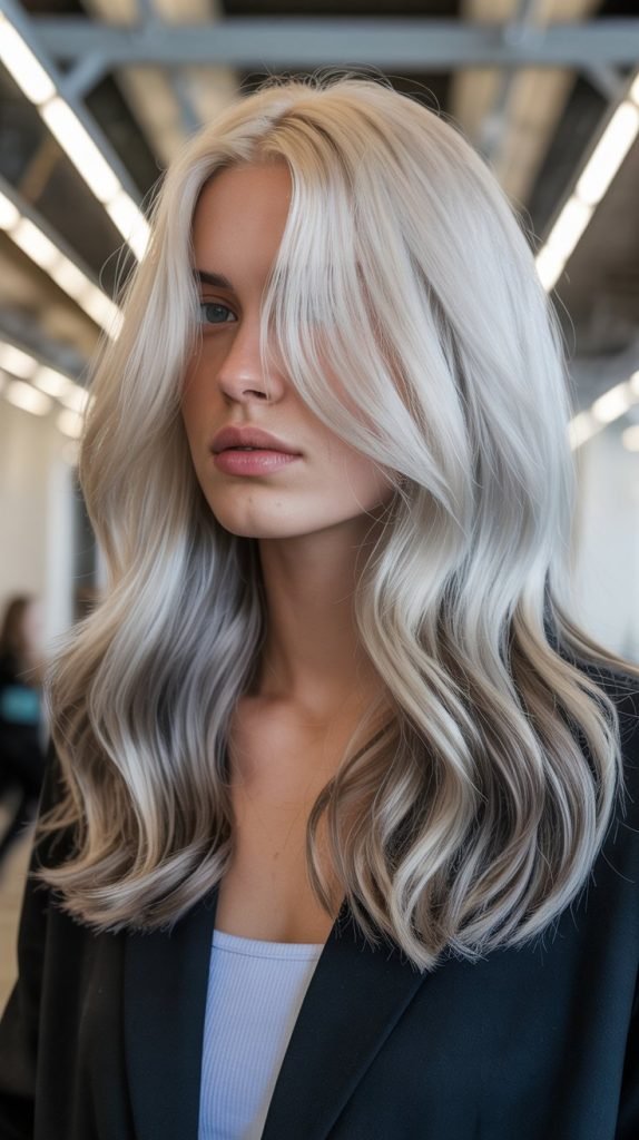Silver Blonde with Pewter Lowlights