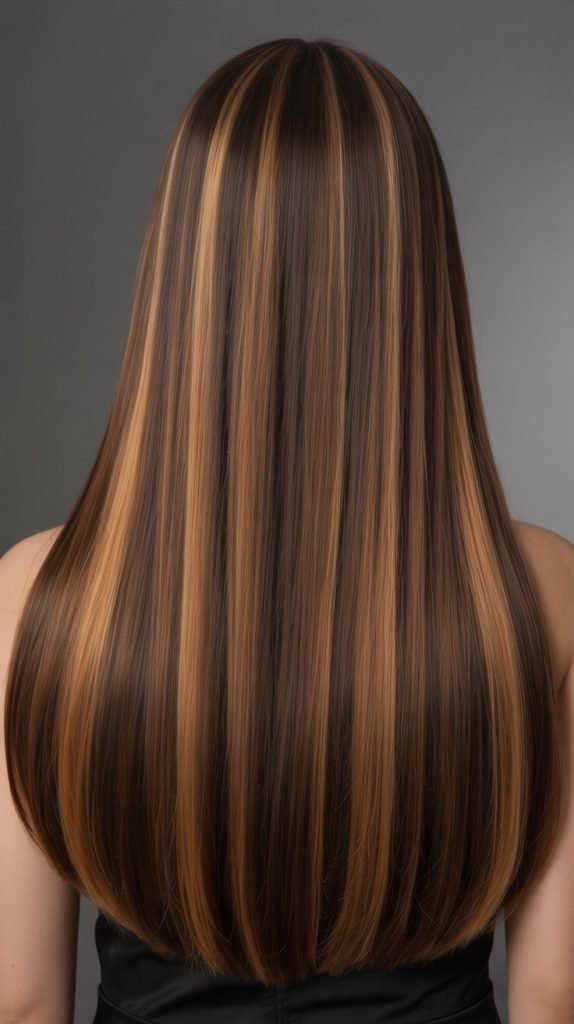Chunky Caramel Highlights for Bold Contrast